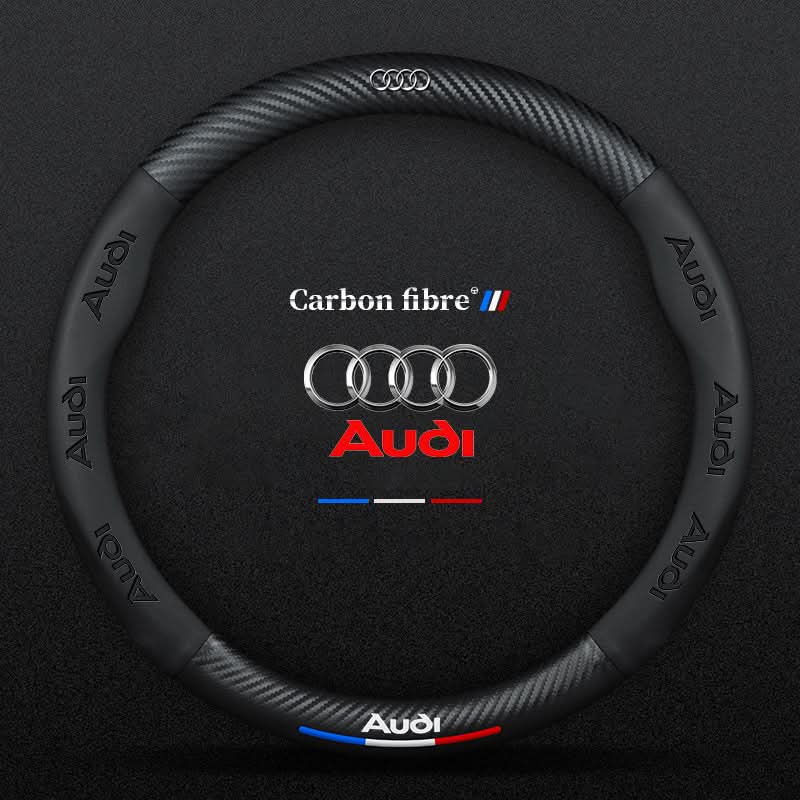 Breathable Leather Steering Wheel Cover – Non-Slip Grip