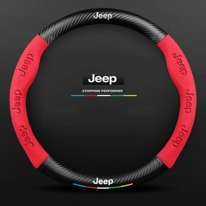 Breathable Leather Steering Wheel Cover – Non-Slip Grip