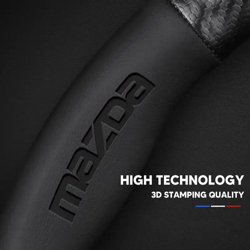 Breathable Leather Steering Wheel Cover – Non-Slip Grip