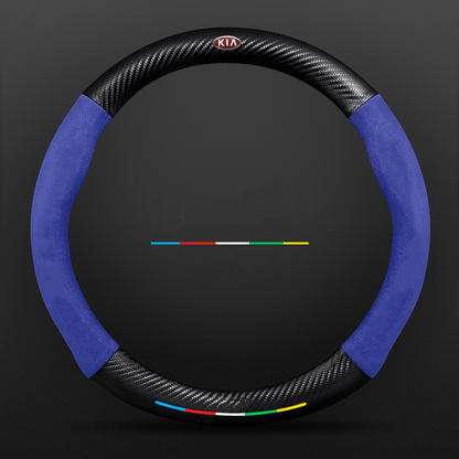 Breathable Leather Steering Wheel Cover – Non-Slip Grip
