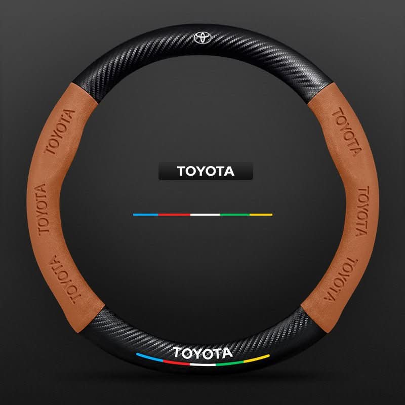 Breathable Leather Steering Wheel Cover – Non-Slip Grip
