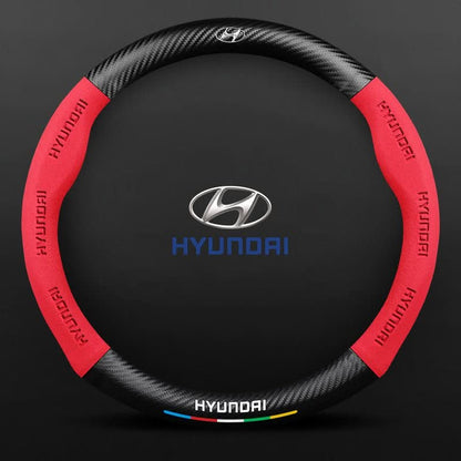 Breathable Leather Steering Wheel Cover – Non-Slip Grip