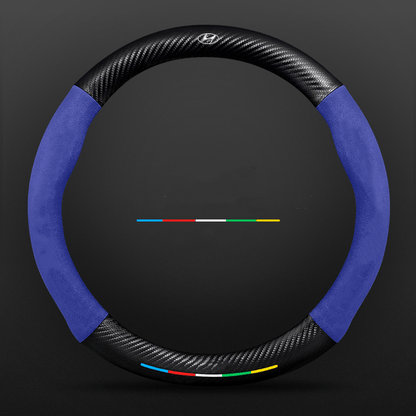Breathable Leather Steering Wheel Cover – Non-Slip Grip