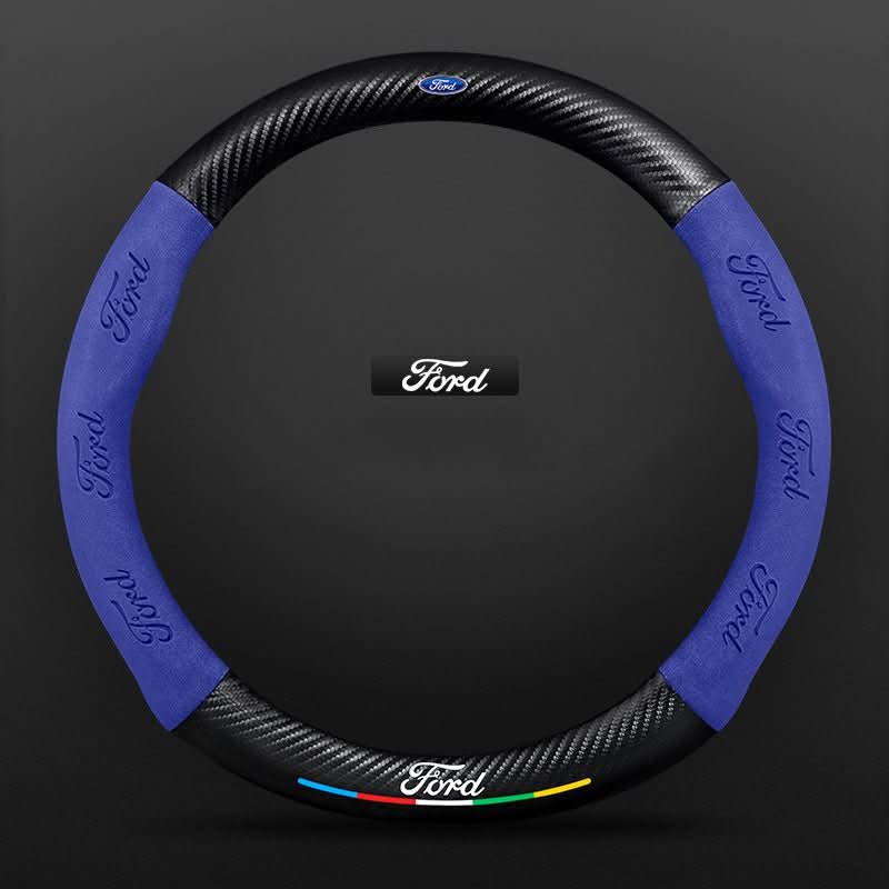 Breathable Leather Steering Wheel Cover – Non-Slip Grip