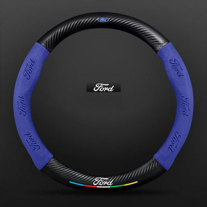 Breathable Leather Steering Wheel Cover – Non-Slip Grip