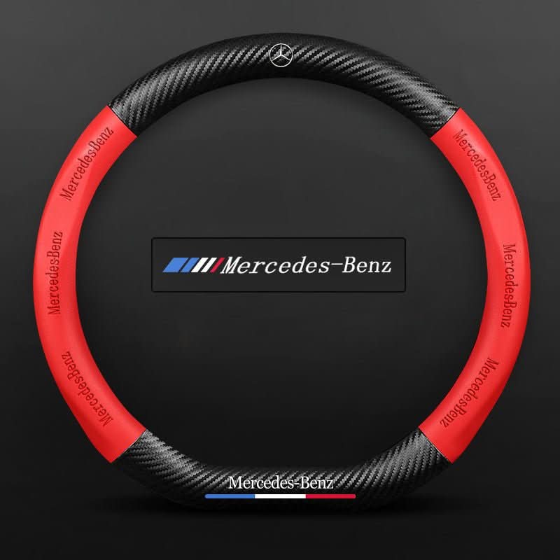 Breathable Leather Steering Wheel Cover – Non-Slip Grip