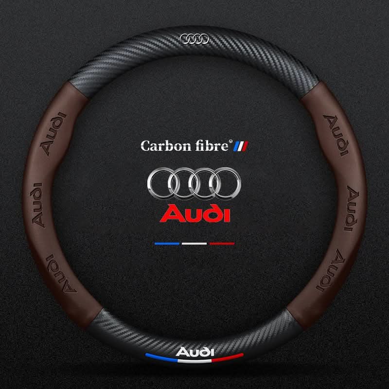 Breathable Leather Steering Wheel Cover – Non-Slip Grip
