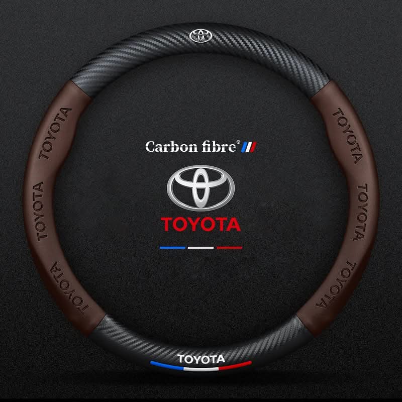 Breathable Leather Steering Wheel Cover – Non-Slip Grip