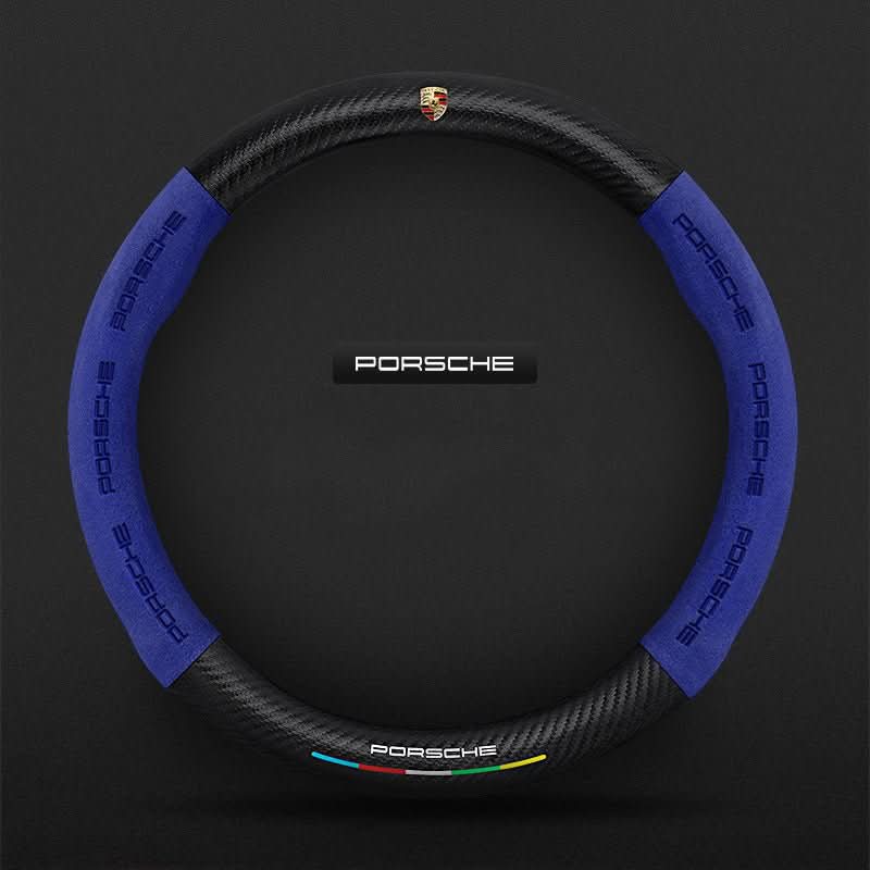 Breathable Leather Steering Wheel Cover – Non-Slip Grip