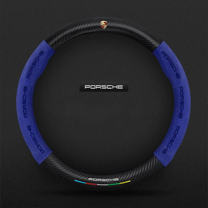 Breathable Leather Steering Wheel Cover – Non-Slip Grip