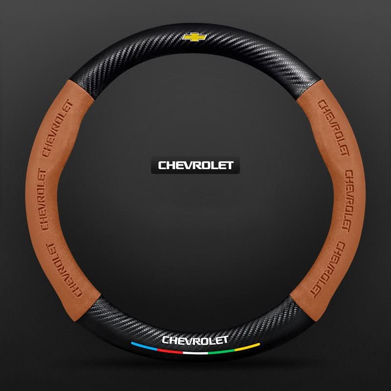 Breathable Leather Steering Wheel Cover – Non-Slip Grip