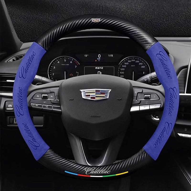 Breathable Leather Steering Wheel Cover – Non-Slip Grip