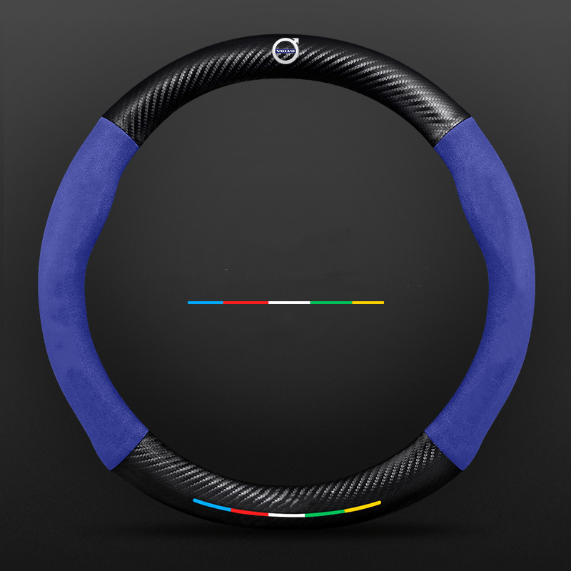 Breathable Leather Steering Wheel Cover – Non-Slip Grip