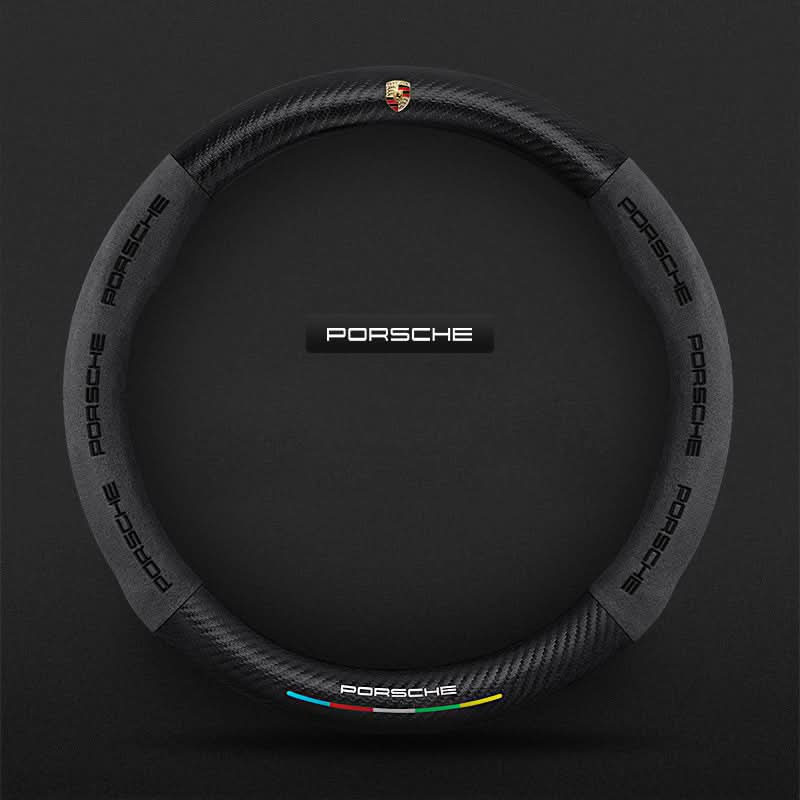 Breathable Leather Steering Wheel Cover – Non-Slip Grip