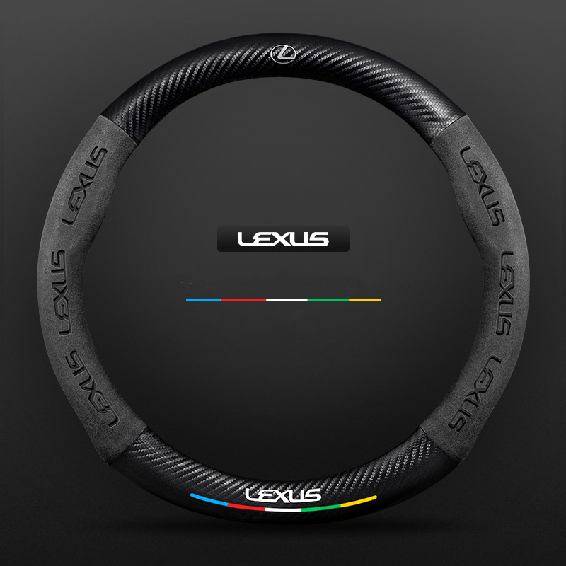 Breathable Leather Steering Wheel Cover – Non-Slip Grip