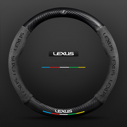 Breathable Leather Steering Wheel Cover – Non-Slip Grip