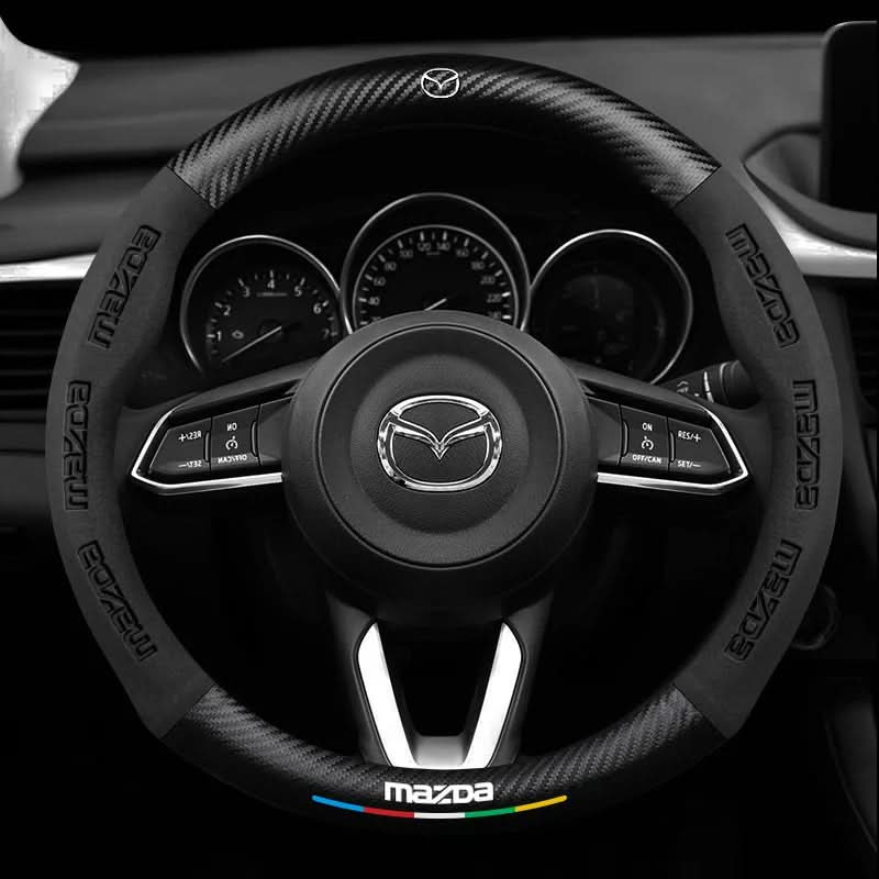 Breathable Leather Steering Wheel Cover – Non-Slip Grip