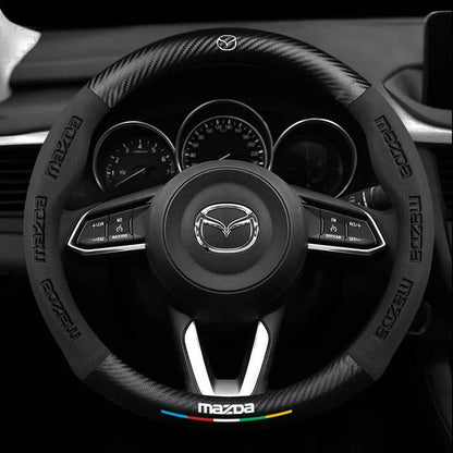 Breathable Leather Steering Wheel Cover – Non-Slip Grip