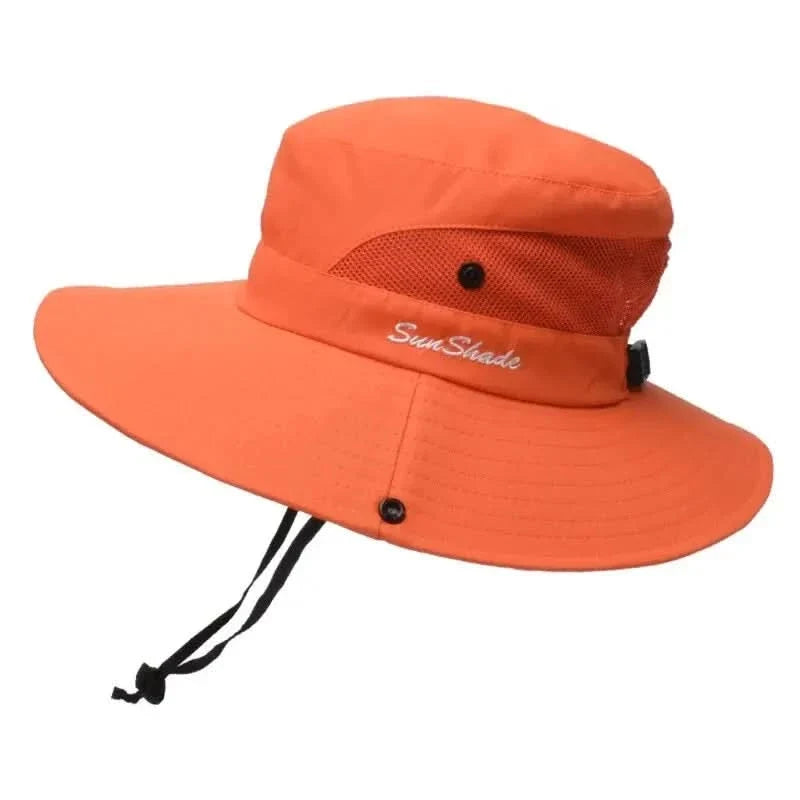 Women's Sun Hat with Ponytail Opening for UV Protection