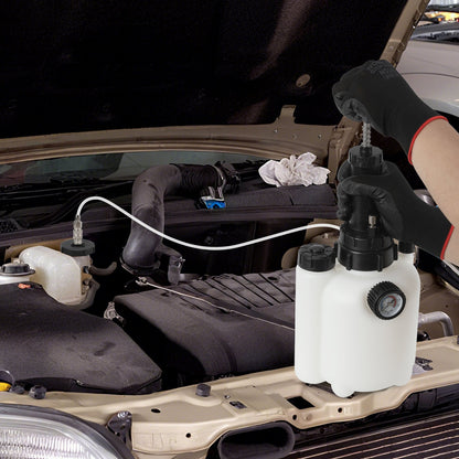 Brake Bleeding Tool with 3L Fluid Capacity and 1L Suction Container