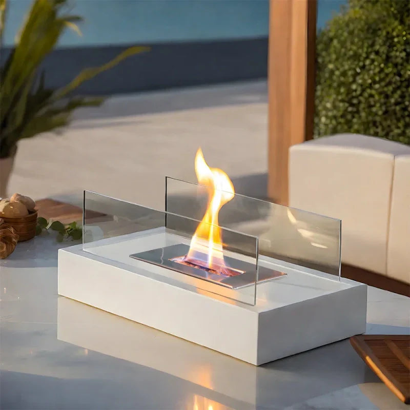 Tabletop Bioethanol Fireplace for Warm and Inviting Atmosphere