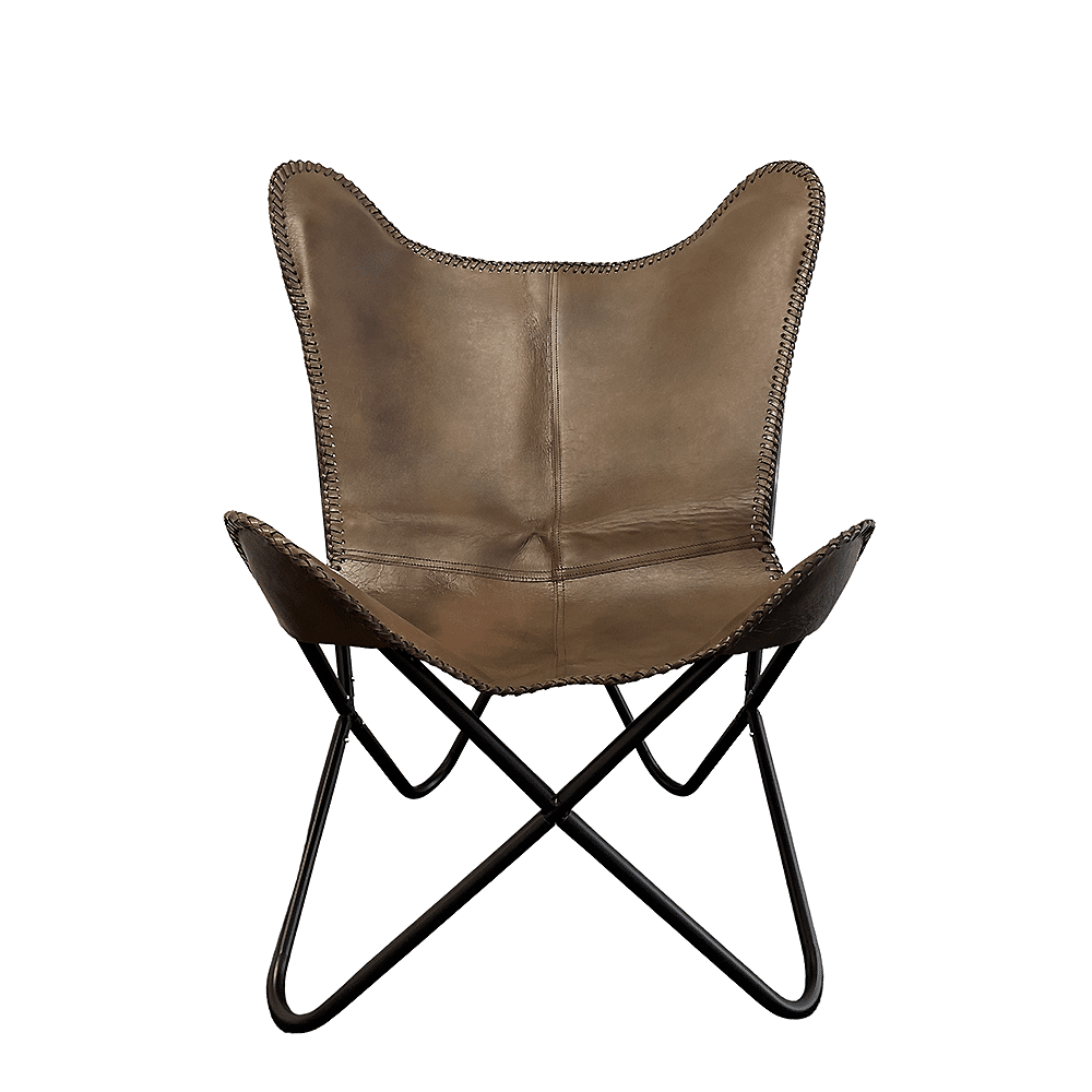 Genuine Leather Bat Chair in Various Colors Available