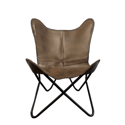 Genuine Leather Bat Chair in Various Colors Available
