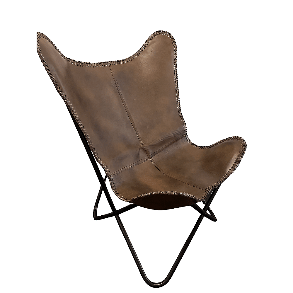 Genuine Leather Bat Chair in Various Colors Available