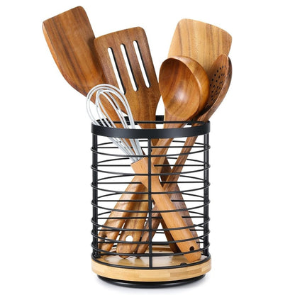 360-Degree Culinary Tool Organizer with Durable Design