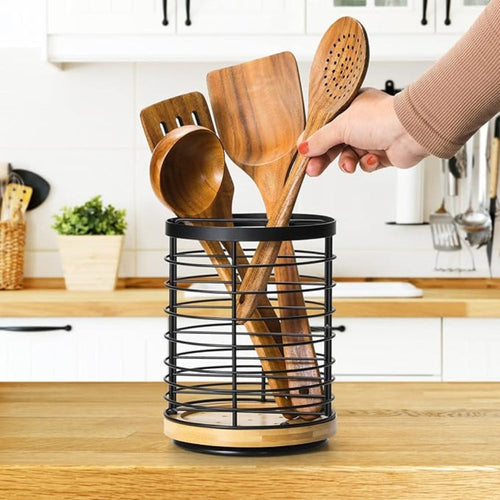 360-Degree Culinary Tool Organizer with Durable Design