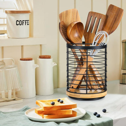 360-Degree Culinary Tool Organizer with Durable Design