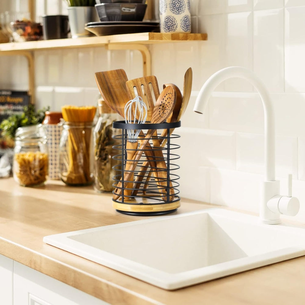 360-Degree Culinary Tool Organizer with Durable Design