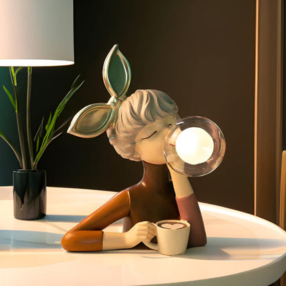 Bubble Night Light Table Lamp for Girls – Decorative Bedside Lamp