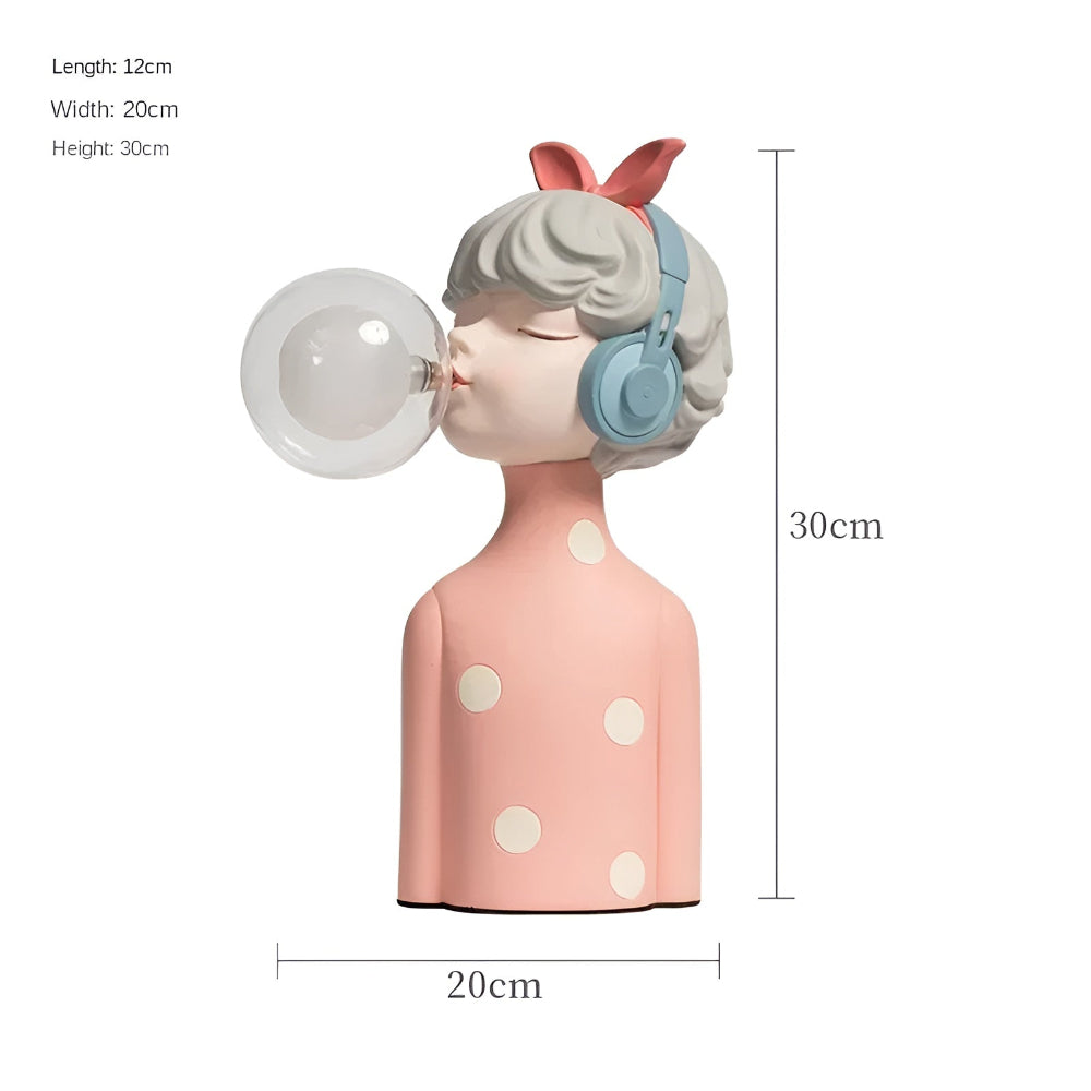 Bubble Night Light Table Lamp for Girls – Decorative Bedside Lamp