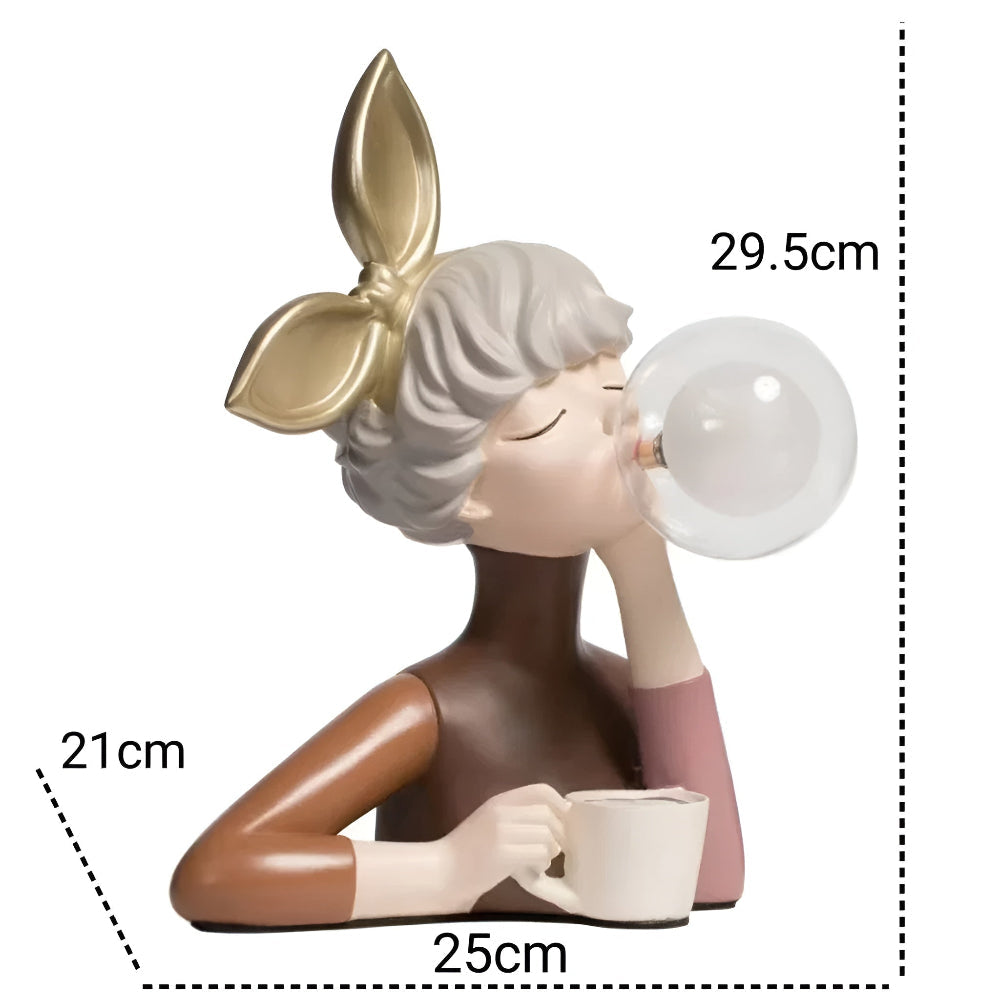 Bubble Night Light Table Lamp for Girls – Decorative Bedside Lamp