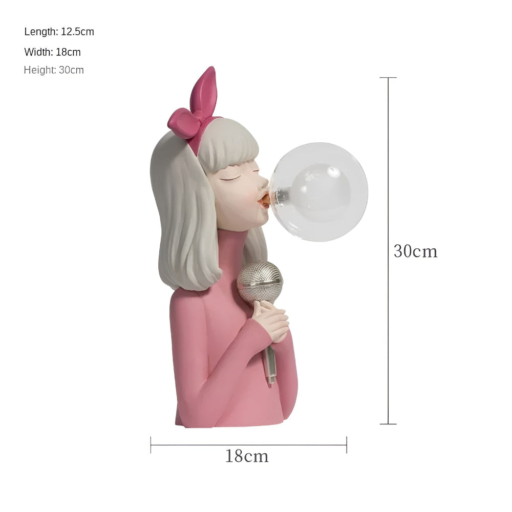 Bubble Night Light Table Lamp for Girls – Decorative Bedside Lamp