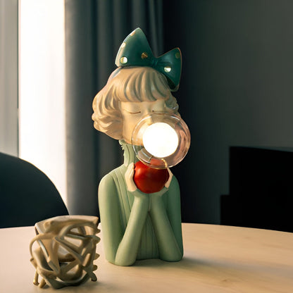Bubble Night Light Table Lamp for Girls – Decorative Bedside Lamp