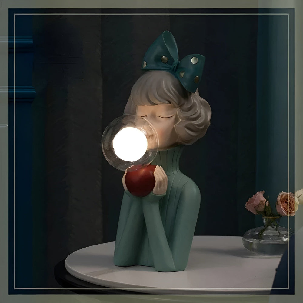 Bubble Night Light Table Lamp for Girls – Decorative Bedside Lamp