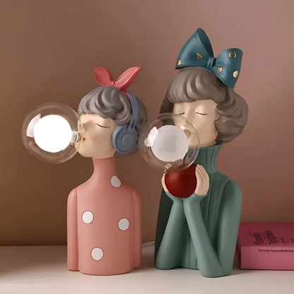 Bubble Night Light Table Lamp for Girls – Decorative Bedside Lamp