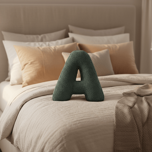 Personalized Velvet Letter Pillow | Cozy Home Decor