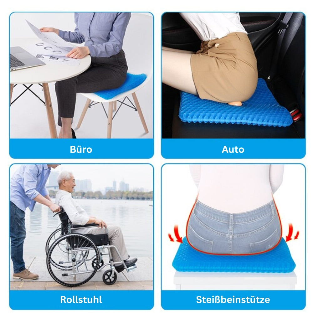 Ergonomic Gel Seat Cushion for Comfort and Support