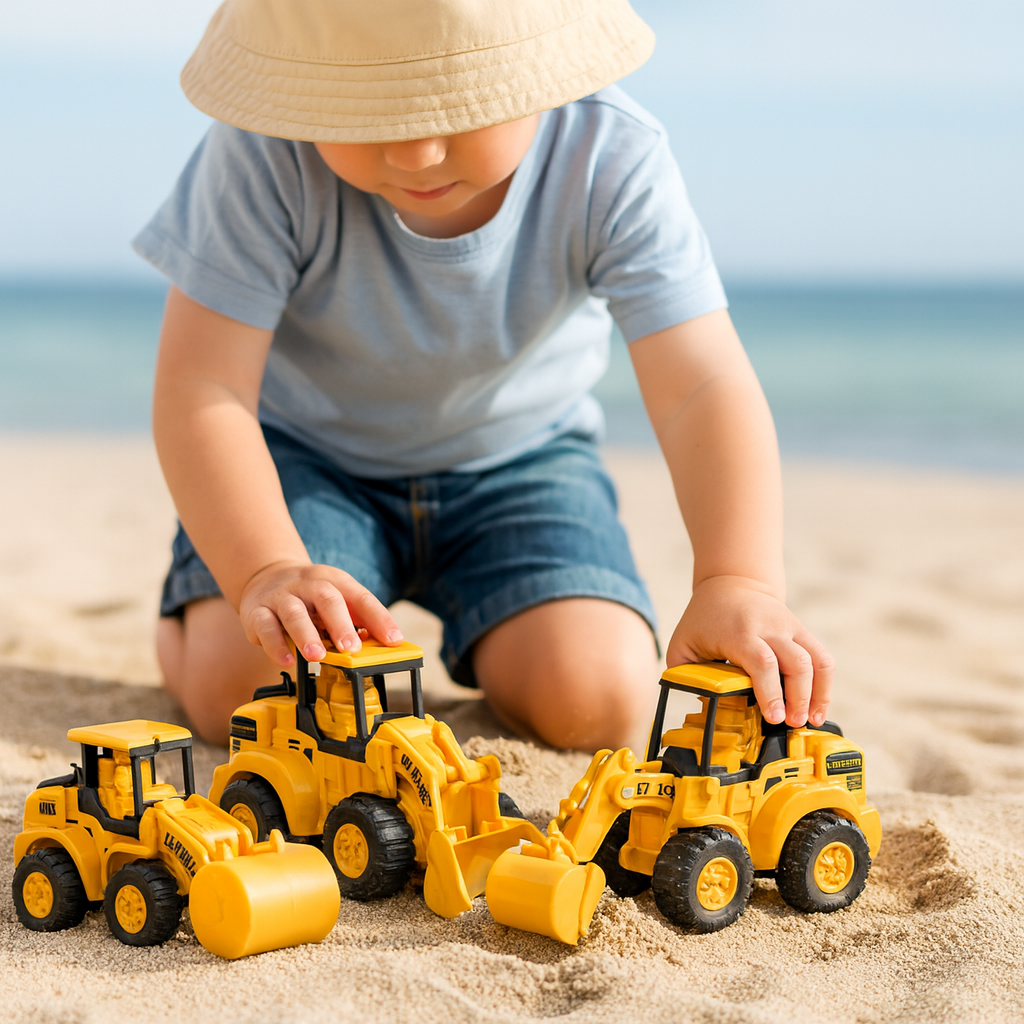 Children's Learning Construction Vehicles