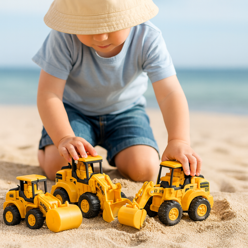 Children's Learning Construction Vehicles