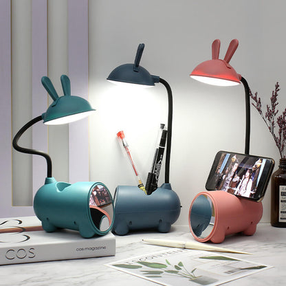 USB Charging Touch Lamp for Kids with Built-in Pencil Holder