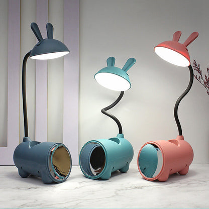 USB Charging Touch Lamp for Kids with Built-in Pencil Holder