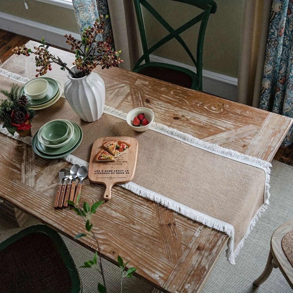 Chic Natural Jute Table Runner for Every Occasion