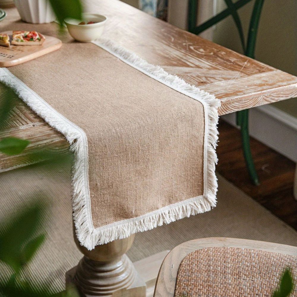 Chic Natural Jute Table Runner for Every Occasion
