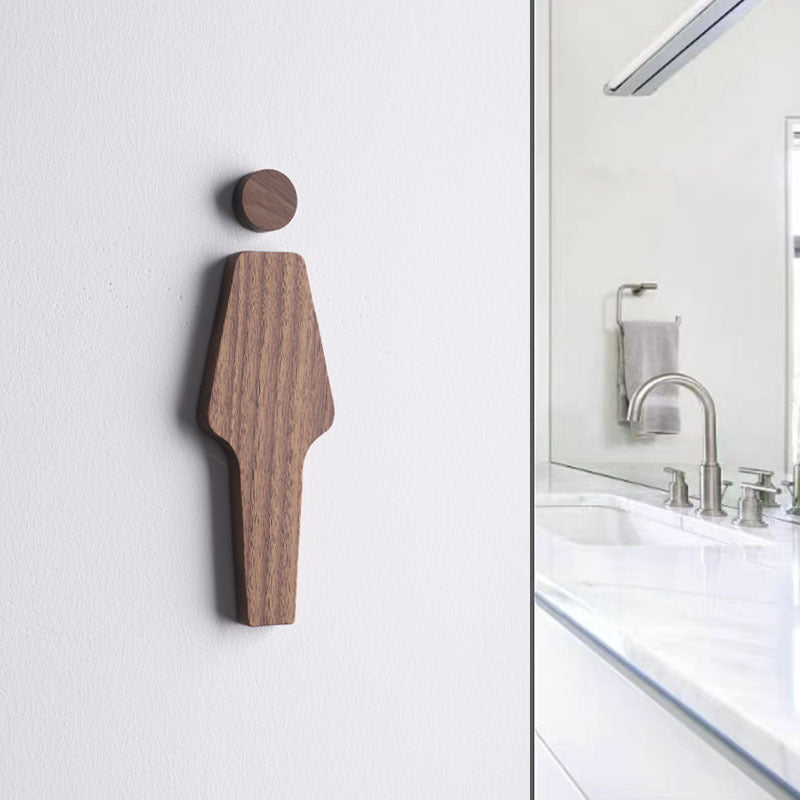 Black Walnut Wooden Toilet Seat Set – Self-Adhesive for All Users