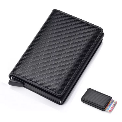Compact Card Holder in Stylish Aluminum Design