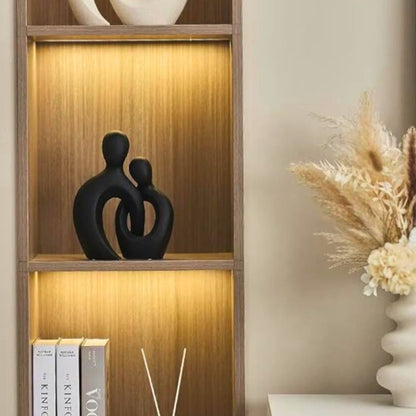 Modern Ceramic Sculpture of Abstract Couple – Unique Home Decoration